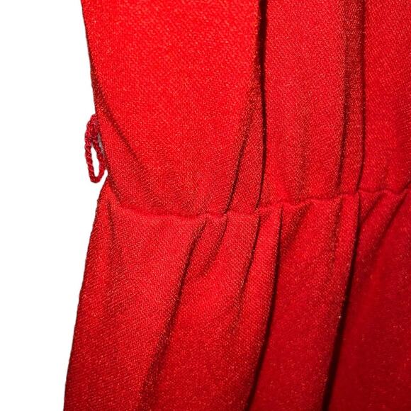 Vintage 70s Red White Tennis Dress Collared Sportswear Preppy A-Line XS/S 5-6 - Picture 7 of 7